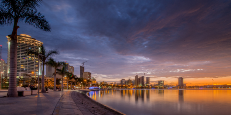 Buildings in Angola's business hub