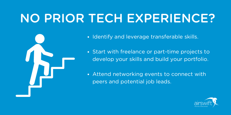 Tips for gaining tech experience without prior experience